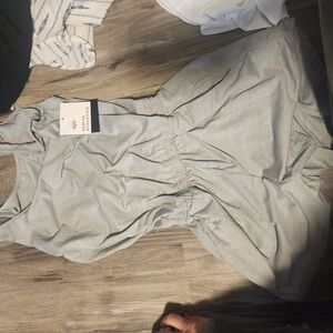 Gray Sleeveless Romper